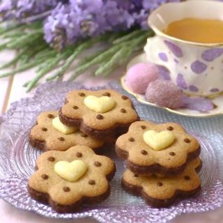 Chocolate Flower Cookies