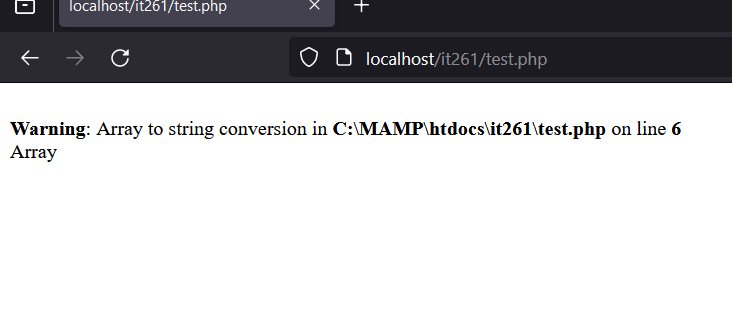 PHP Error